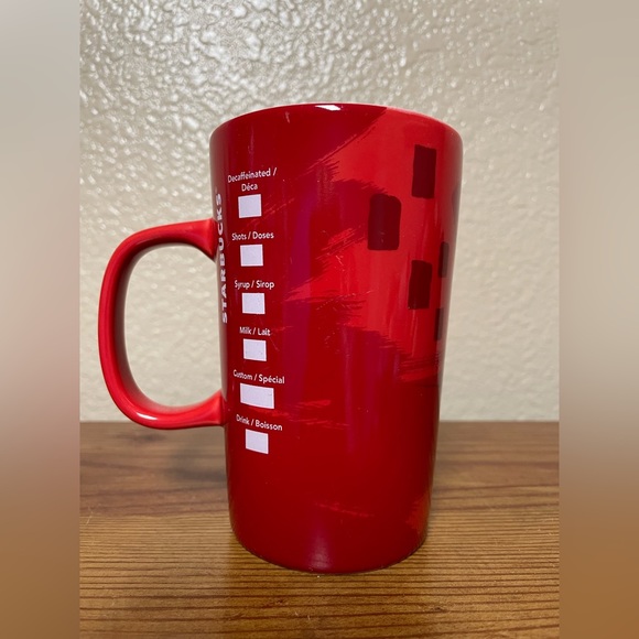 Starbucks 2014 Red Christmas Blend Ceramic Mug with logo - Picture 2 of 5